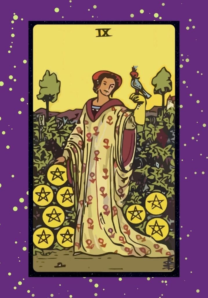 A refined woman stands in a lush vineyard, symbolizing abundance, grace, self-sufficiency, and the joy of reaping what she has sown.